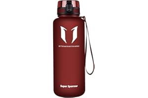 ‎SUPER SPARROW Super Sparrow Trinkflasche - 1.5L - Wasserflasche Auslaufsicher -Sportflasche BPA-Frei | Schule, Sport, Wasser, Fahrrad