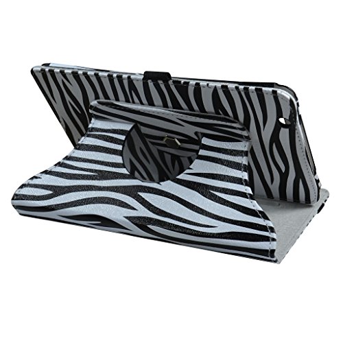 Huawei MediaPad M3 Drehbares hülle,Mama Mouth 360°ROTATION Drehbares Standfunktion hülle mit Schöne Muster für 8.4″ Huawei MediaPad M3 8.0 Android Tablet-PC,Zebra Schwarz - 4