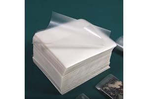 DONKIVVY 500 szt. jadalnego papieru ryżowego, papier waflowy, kleisty papier ryżowy, ręcznie robione jadalne arkusze papieru ryżowego, papier nugatowy, papier ryżowy, sajgonki pasują do cukierków, karmelu,