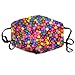 Produktbild Fashion Outdoor Mouth Mask with Design, Reusable Half Face Mask Anti-dust Mask, Rainbow Candy Buffet Anti Dust Breathable Face Mouth Mask for Man Woman