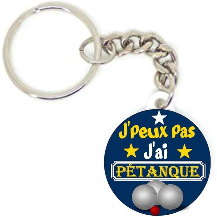 Porte Clés Chaînette 3,8 Centimètres J' Peux Pas J' Ai Golf Sport