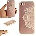 Produktbild KSHOP iPhone 6/iphone 6s 4.7" hülle Tasten Schutzhülle Crystal Clear Case Cover Bumper Anti-Scratch Plating TPU Silikon Durchsichtig Handyhülle Mit Muster - Weiß Datura Blume White mandala flower