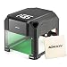 Produktbild KKmoon AC100-240V 1000mW Mini USB Laser Graviermaschine, Lasergravierer Gravur Maschine Automatisch DIY Druck Gravurbereich 80 x 80mm für Laser Cutting Engraving, Incl. AC DC Adapter USB Stick Kabel
