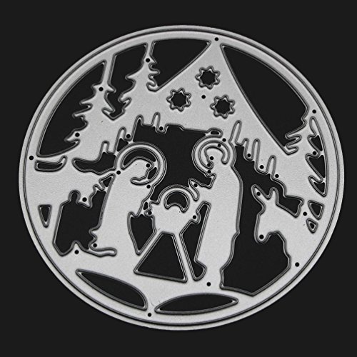 Ularma New Merry Christmas Metal Cutting Dies Stencils Scrapbooking Embossing DIY Crafts (Prayer)