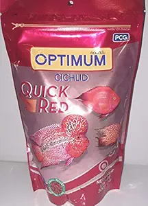 Floating Type Optimum Cichlid Quick red Fish Food Pack of 300gm