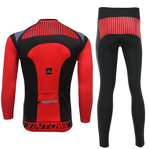 iCreat Radtrikot + Radhose Fahrrad Trikot mit Sitzpolster S/M/L/XL/2XL/3XL - 6