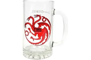 Desconocido Game de Tronos SDTSDT27344 Carafe à bière en verre Motif Targaryen « Fire and Blood » (SD Toys SDTSDT27344)