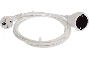 as - Schwabe alargador 2m, Enchufe acodado con Toma de Tierra, Interior | Cable alargador con toma de tierra para hogar, oficina y bricolaje