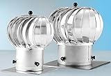 Material: Alluminiumblech Turbo Kaminaufsatz Lüftungsaufsatz drehbarer Schornsteinaufsatz Kugelaufsatz 150 und 200 mm (150mm)
