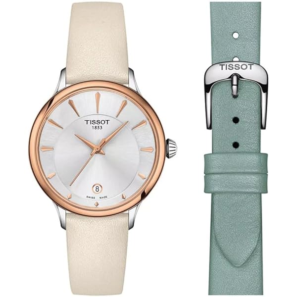 Aazon.co: Tissot Woens Tissot Everytie Lady 316L Stainless Steel Case With Rose Gold PVD