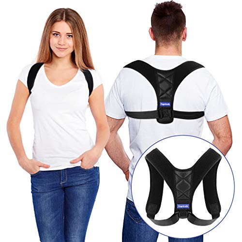 Correcteur de posture Dos Réglable,pour Hommes Femmes et Adolescents Lavable et Ajustable - Idéal pour Soulager Les Douleurs Dorsales, Thoraciques, Cou et Épaules par Dragoskandia (Universelle)