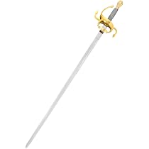 Battle-Merchant Rapier Mit Lederscheide – Handgeschmiedet Aus Stahl, 112 Cm, Dekoschwert