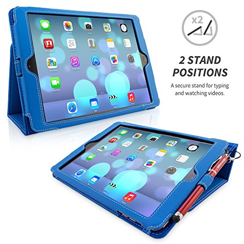 iPad Air Hülle & Neues iPad (2017) 9.7 Zoll Hülle (Blau), Snugg™ – Smart Case mit lebenslanger Garantie + Sleep / Wake Funktion für iPad Air (2013) und iPad (2017)