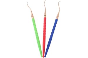 P Prettyia 3Pcs Regulator Scuba Diving Repair Tool, O-Ring Remover Handle Brass Pick Hooks