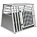Produktbild WOLTU HT2075sbM3 Hundebox Hundetransportbox Transportbox Alubox Aluminium Alu Box 1 Türig Reisebox Gitterbox Silber