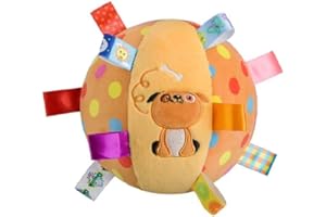 CAISHOW Dog Plush Ball Squeak Toys Soft Dog Squeaky Dog Toy Stuffed Animal Interactive Separation Anxiety Relief For Puppy Small And Medium Dogs Playing Pet Toy