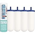 Coldstream Replacement Gravity Filter CF163W Pack of 4 Filters, Compatible Upgrade with Stainless Steel Gravity Filter housings