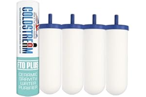 Coldstream Replacement Gravity Filter CF163W (4 Pack), Compatible Upgrade with Stainless Steel Gravity Filter housings