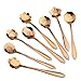 Produktbild Bobopai 8PCS Colorful Flower Spoon Long Handle Spoon Coffee Tea Spoon Ice Cream Dessert Cake Spoon Flatware Drinking Tools Kitchen Gadget (Rose Gold)