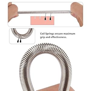Spring Facial Epilator and 1 Stainless Steel Eyebrow Tweezers Facial Roller Bar Epilator Remove Unwanted Facial Hair… - Image 3