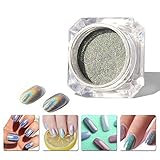 Sindy New 1g/Box Holographic Laser Powder Nail Art Glitter Rainbow Pigment Manicure Chrome Pigments
