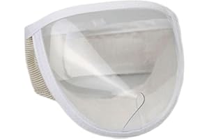 zalati Kaganiec dla kota, oddychająca, z siateczki, przezroczysta maska na twarz, ochrona twarzy, ochrona przed gryzieniem, rozmiar M