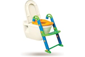 Dreambaby KidsKit 3 en 1 inodoro, de 18 a 36 meses, dimensiones plegadas: 41,5 x 25 x 67 cm, blanco/verde/azul