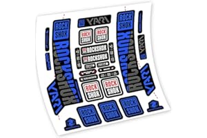 VINILOSBICI Autocollants en vinyle adhésif Rock Shox Yari 2018 Fourche (Medium Blue)