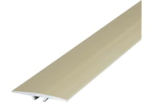 Dalsys övergångsprofil plan 40mm x 90cm för skruvning inkl. fästmaterial, tillverkad av aluminium Champagne