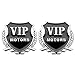 Produktbild RotSale 1 Paar Auto 3D Hochglanz VIP Motors Aufkleber Sticker Selbstklebend Autoaufkleber Deko (2 Stück)