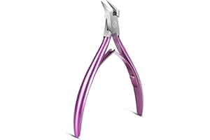FERYES Toenail Clipper Straight Blade for Ingrown and Thick Nails - Stainless Steel and Sharp Pointed Tip Ingrown Nail Clipper – Wide Jaw Toe Nail Cutter Ingrown Tool…