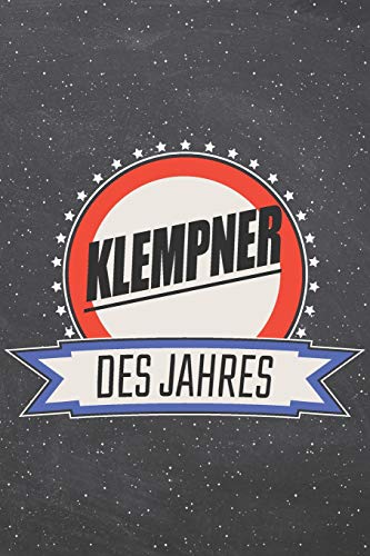 Preisvergleich Produktbild Klempner des Jahres: Klempner Punktraster Notizbuch, Notizheft oder Schreibheft / 110 Seiten / Büro Equipment & Zubehör / Lustiges Geschenk zu Weihnachten oder Geburtstag