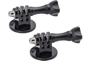 woleyi Supporto Adattatore Treppiede, Tripod Mount Adapter con Thumb Screw Bolts per GoPro Hero 7, 6, 5, 4, Fusion, Session, 3+, 3, SJCAM, Canon, Nikon, Sony, Xiaomi Yi e altre Fotocamera (2 Pezzi)