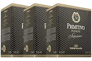 AZIENDA VINICOLA TORREVENTO S-R-L. CORATO ITALIEN Rotwein Italien Primitivo Puglia IGT Soprano Bag in Box trocken (3x5L)