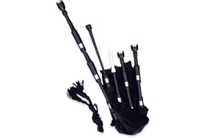 McWilliams Cornemuse traditionnelle écossaise pour débutants adultes avec accessoires complets (velours noir P)