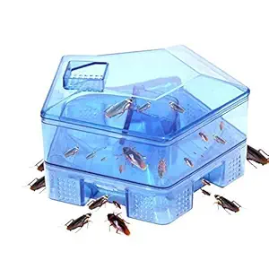 Krupakar Cockroach Traps Box Cockroach Killer Bait Traps Reusable Cockroach Catcher Box Effective Pesticide Kitchen Restaurant Essentials Cockroach Bug Roach Catcher Insect Killer Box