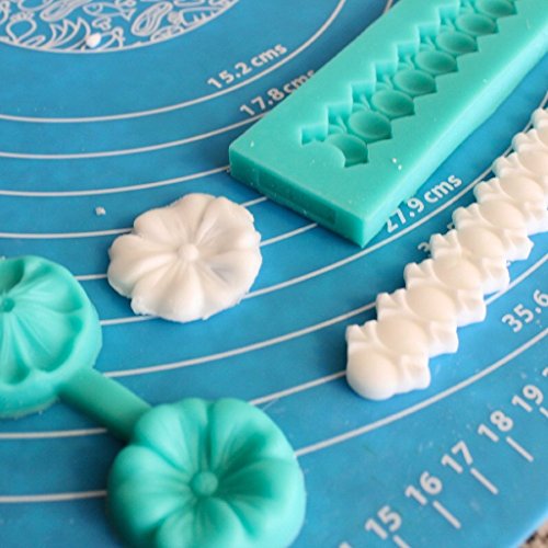 7 Silikon-Glasurformen Blume Bodüre Käfer Verzierung Zuckerguss Cupcake Garnierungen von Kurtzy TM - 5