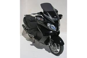 Windschild AN 650 Burgman & Original 2002 2011 Farbe Fume Schwarz Hell Scooter Original Größe 63 cm Hergestellt von Ermax