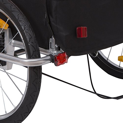 homcom 440-001GN 2 in 1 Fahrradanhänger Jogger 360° Drehbar für Kinder, grün / schwarz - 8