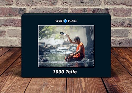 VERO PUZZLE 47624 Religion Buddhists Monks, 1000 pieces in high quality, cellophaned puzzle box