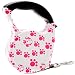 Produktbild Semoss Professional Extra Stark Roll Leine Hundeleine Einziehbar für Große Hunde und Katzen Hundeleine Ausziehbar 5m mit Rosa Fuß Design
