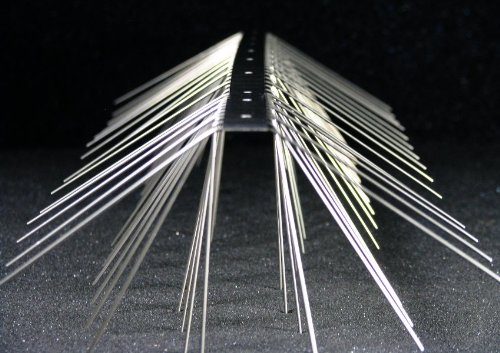 6 reihig Edelstahl Taubenabwehr Vogelabwehr Taubenspikes sehr stabil 1m Profiqualität von MD - 2