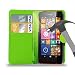 Produktbild Leder Brieftasche Tasche mit gehärtetem Glas Schirm Schutz für alle neuen Nokia Lumia 640/635/630/735/730/520/525/435/625