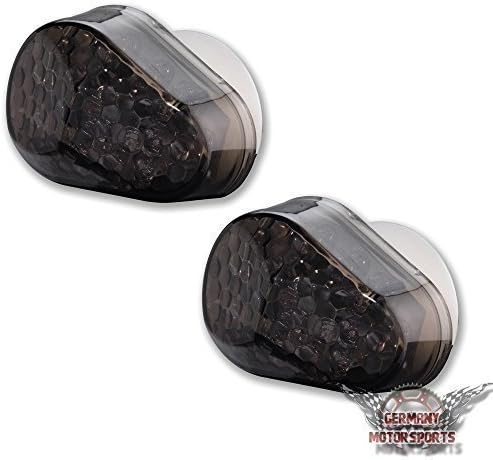 LED VERKLEIDUNGSBLINKER KAWASAKI ZX-6R ZX6R NINJA 1998-2004 BLACK TINTED SMOKE