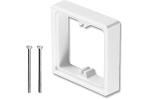 INNOVESS Single Socket Spacer 20mm, Electrical Outlet Extender Box with 50mm Screws, Light Switch Spacer, Switch Spacer Box for Home Office School Wall Installation (1set - Single Socket Spacer 20mm)