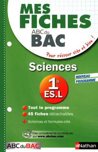 couverture de : Sciences 1re ES. L
