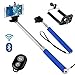 Price comparison product image N4U Online® - Huawei Ascend G7 Premium Handheld Selfie Stick Monopod Extendable Function with Adjustable Phone Holder Comes With Bluetooth Wireless Shutter Remote Control - Dark Blue