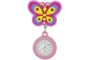 SagaSave Orologio da tasca per infermieri, infermieri, medici, paramedici, personale medico, per infermieri, medici, paramedici, medici, spilla con clip