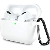 URUCHI AirPods Pro 1. Nesil ile Uyumlu İnce ve Hafif Silikon Kılıf, Yumuşak Esnek Tasarım, Anahtarlıklı, Kablolu ve Kablosuz 
