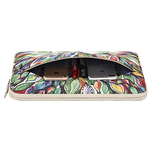MOSISO Canvas Gewebe Laptop Hülle Sleeve Tasche für 13-13.3 Zoll MacBook Pro, MacBook Air, Notebook Computer, Liebe Baum - 4